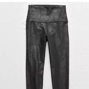 Aerie offline crackle leather look legging